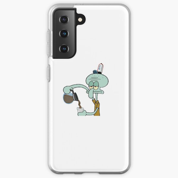 Calamardo tomando café Funda blanda para Samsung Galaxy