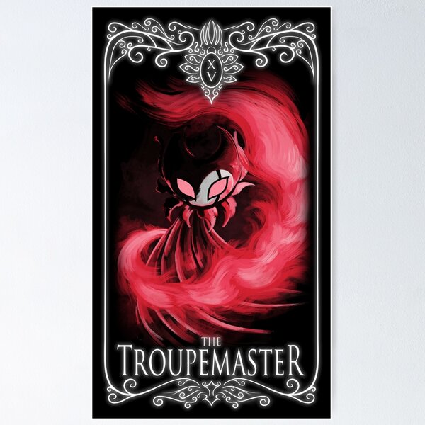 Vista previa del artículo con la obra «Tarot de Hallownest: XV - El maestro de ceremonias», diseñado y vendido por mcyoungsota.
