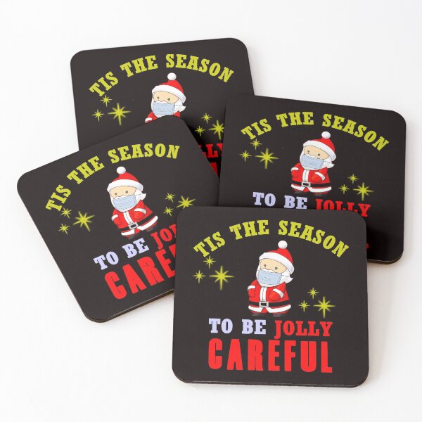 Item preview, Tis The Season To Be Jolly Careful - Funny Santa With a Mask for Christmas Gift Ideas  designed and sold by leo121687.