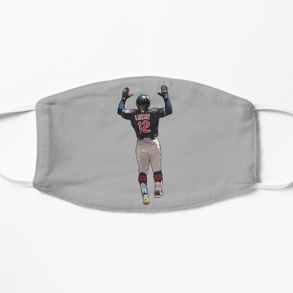 Francisco Lindor #12 Two Hands Up Flat Mask