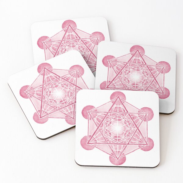 Item preview, Watercolor Metatron's Cube Sacred Geometry . Red . designed and sold by maruwatercolor.
