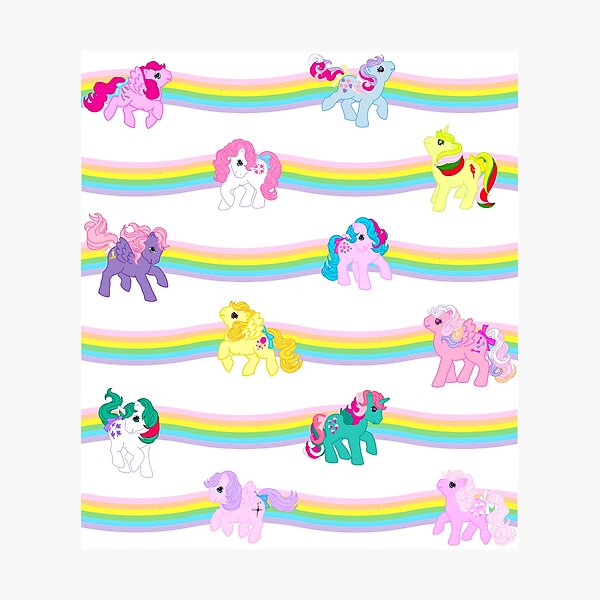 MLP Tangled Up In Rainbows Photographic Print
