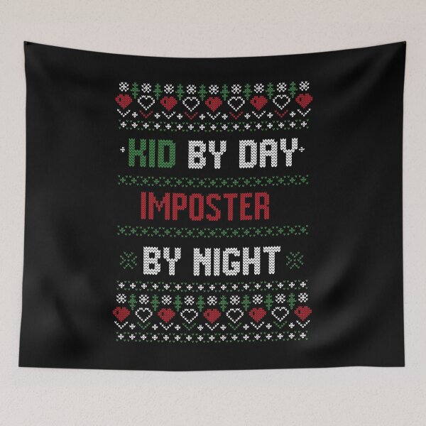Item preview, Kid By Day Imposter By Night Ugly Christmas Gamer designed and sold by Mytoonsquad.