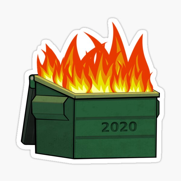 Aperçu de l'œuvre 2020 Dumpster on Fire créée et vendue par Wenzie13.