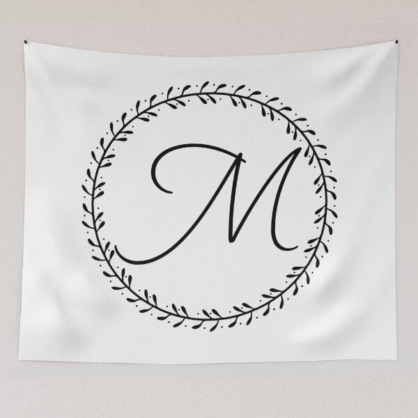 Item preview, M Letter Wreath designed and sold by Stacia Boyd.