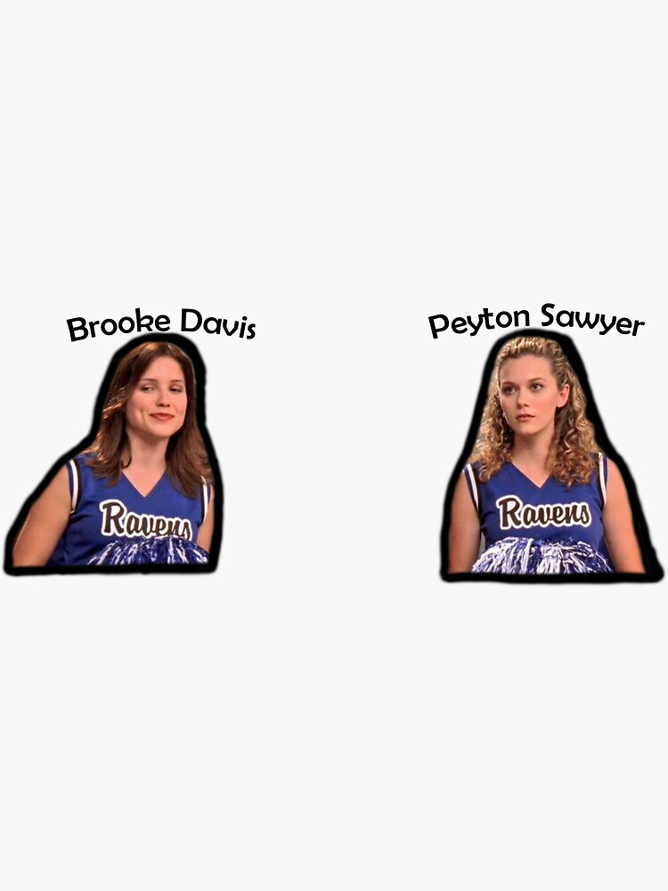 Brooke Davis - One Tree Hill - Tree Hill Ravens Cheer Sticker for Sale by  breynoldsdesign