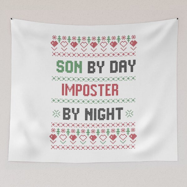 Item preview, Son By Day Imposter By Night Ugly Christmas Gamer designed and sold by Mytoonsquad.