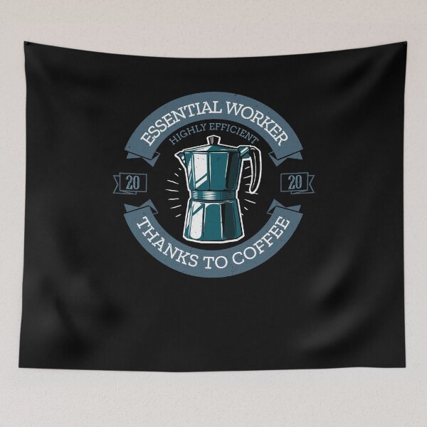 Item preview, Essential worker highly efficient thanks to coffee 2020 Gift designed and sold by Ricardo Landeros.