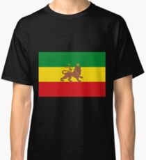 Custom Rastafarian Flag of Ethiopia Lion of Judah Classic T-Shirt