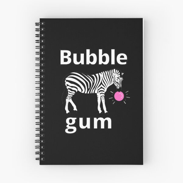 Item preview, Zebra bubble gum, blowing a pink bubble designed and sold by VondasCreations.