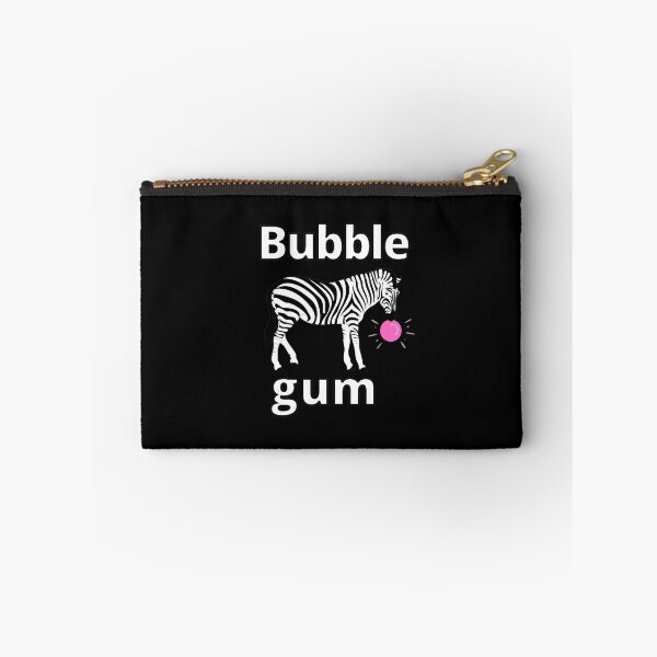 Item preview, Zebra bubble gum, blowing a pink bubble designed and sold by VondasCreations.