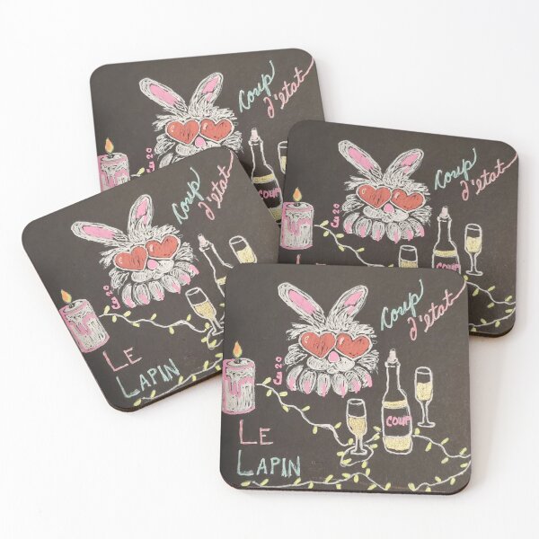 Item preview, Le Lapin the Heart Shaped Glasses Rabbit designed and sold by CeeMartinez.