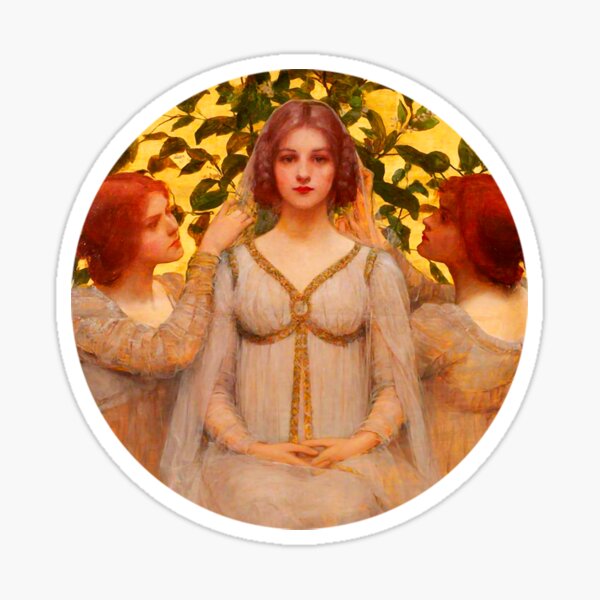 The Bride by Florence Veric Hardy Sticker