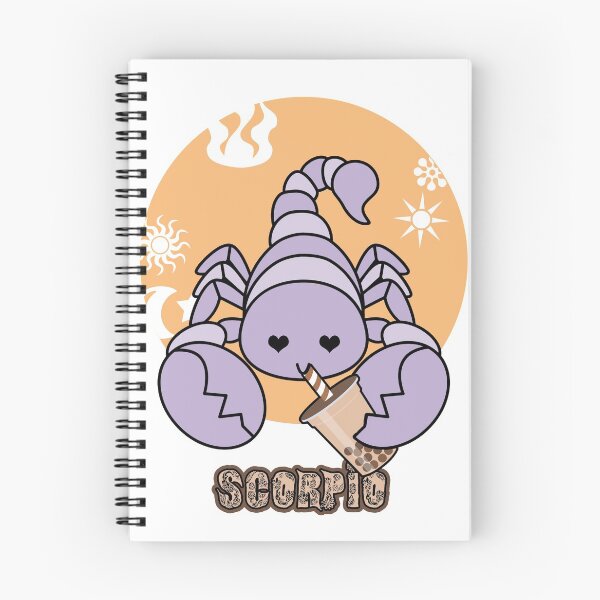 Artikelvorschau, Chibi inspirierter Skorpion, der Boba Milk Tea Zodiac trinkt entworfen und verkauft von eucagarland.
