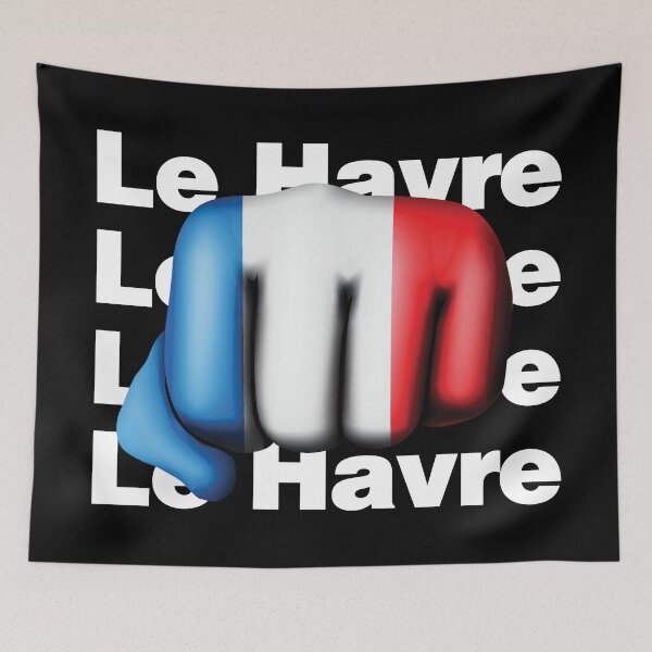 Aperçu de l'œuvre Drapeau de la France de poing français fort du Havre créée et vendue par elhefe.