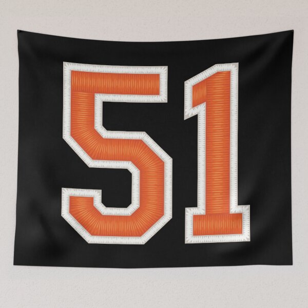 Item preview, Sports Number 51 Jersey fifty-one Orange designed and sold by elhefe.
