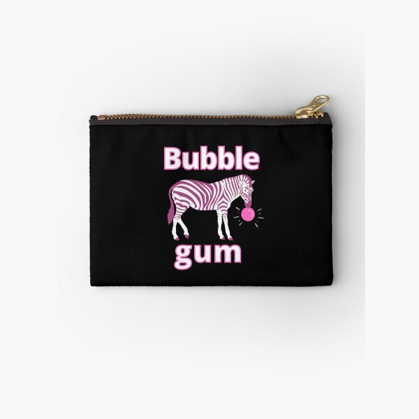Item preview, Zebra bubble gum, blowing a pink bubble designed and sold by VondasCreations.