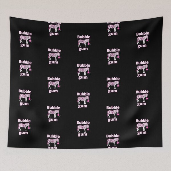 Item preview, Zebra bubble gum, blowing a pink bubble designed and sold by VondasCreations.