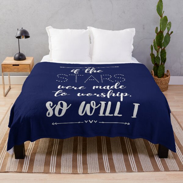 Item preview, If the Stars Were Made to Worship So Will I | Christian | Bible Verse | Navy Blue | Scripture  designed and sold by Jeleedesigns.