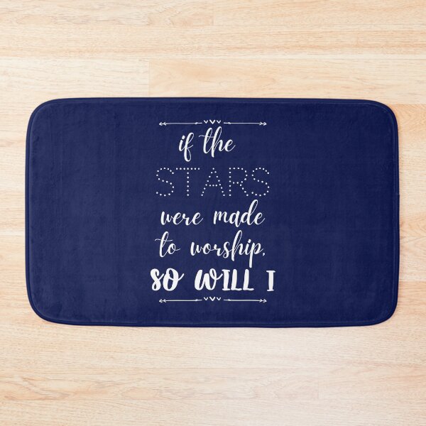 Item preview, If the Stars Were Made to Worship So Will I | Christian | Bible Verse | Navy Blue | Scripture  designed and sold by Jeleedesigns.