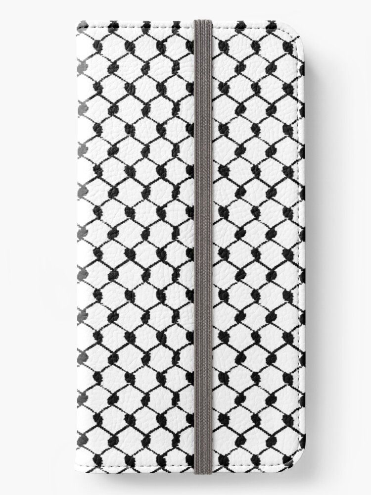Palestinian Hatta Kufiya Folk Pattern #2-Black, Palestine Arabic  Traditional Keffiyeh Design Spiral Notebook for Sale by Hurriyyatee  Palestine