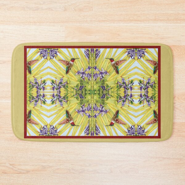 Item preview, Mirror Dazzle Mandala Ruby throated Hummingbird  designed and sold by HummingbirdPics.
