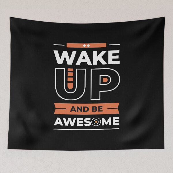 Item preview, wake up and be awesome designed and sold by buzz1days.