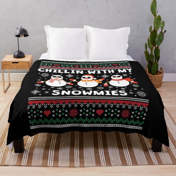 Item preview, Chillin With My Snowmies Ugly Christmas Snowman designed and sold by EstelleStar.