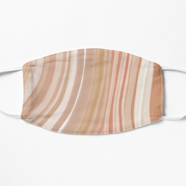 Desert colored stripes Flat Mask