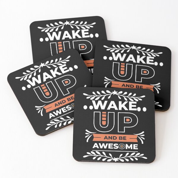 Item preview, wake up and be awesome designed and sold by buzz1days.