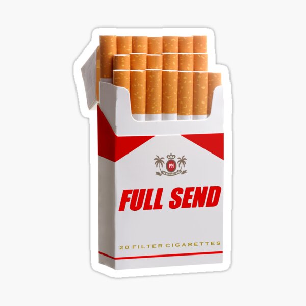 Full Send Cigarettes Sticker