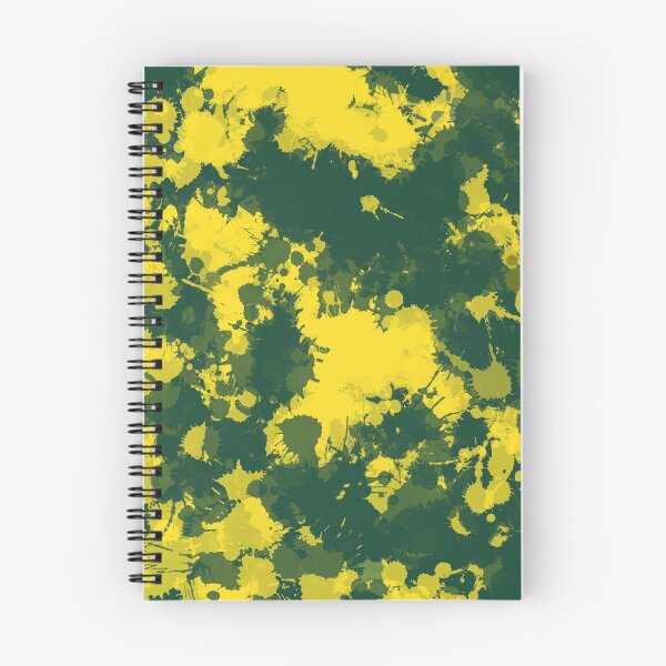 Item preview, Dark Green and Yellow Paint Splatter designed and sold by BigTexFunkadelic.