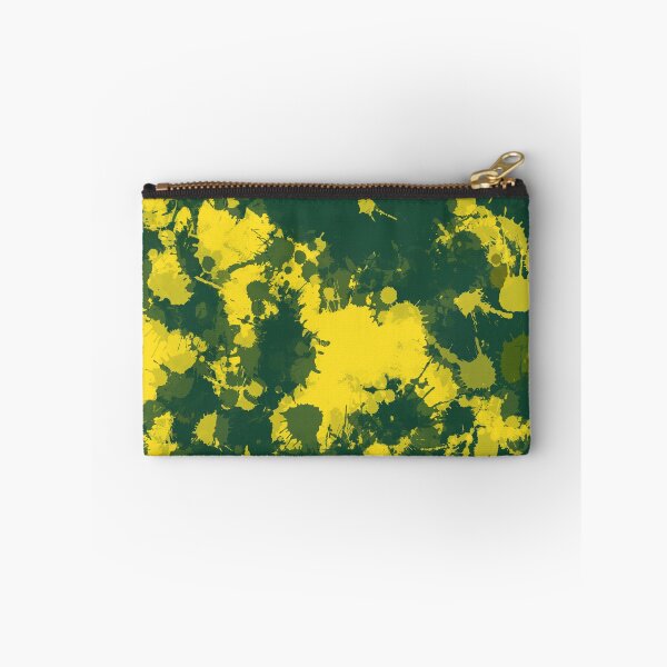 Item preview, Dark Green and Yellow Paint Splatter designed and sold by BigTexFunkadelic.