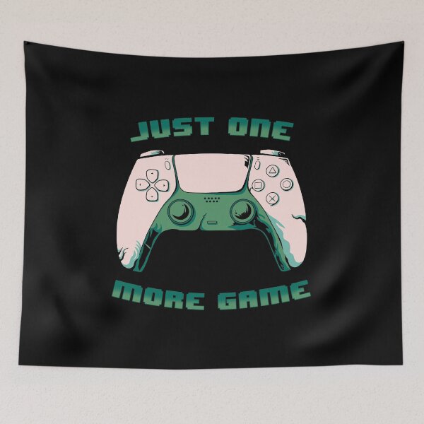 Item preview, JUST ONE MORE GAME controller cute gaming geek designed and sold by leepianti.