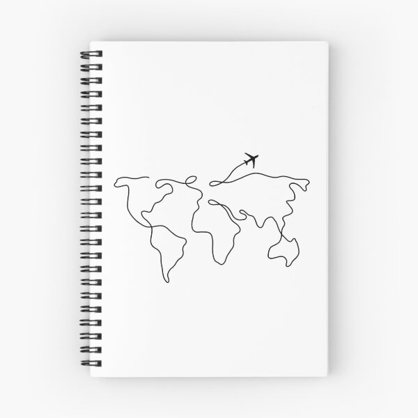 Item preview, World Map Line Art designed and sold by NYXFN.