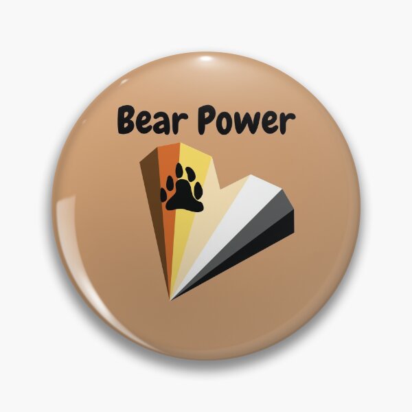 Item preview, Bear Power - Gay Bear Pride Heart designed and sold by fabulouslygay.