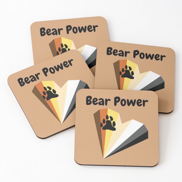 Item preview, Bear Power - Gay Bear Pride Heart designed and sold by fabulouslygay.