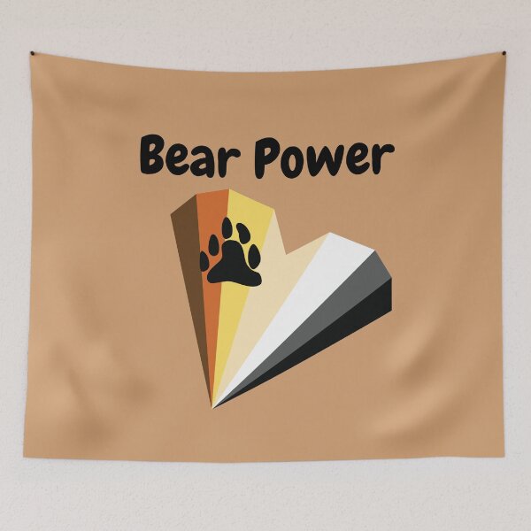 Item preview, Bear Power - Gay Bear Pride Heart designed and sold by fabulouslygay.