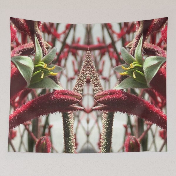 Artikelvorschau, Dancing Scarlet Kangaroo Paws vom Franklin Square, Nipaluna / Hobart, in Scarlet and Lime entworfen und verkauft von RoseAromas.