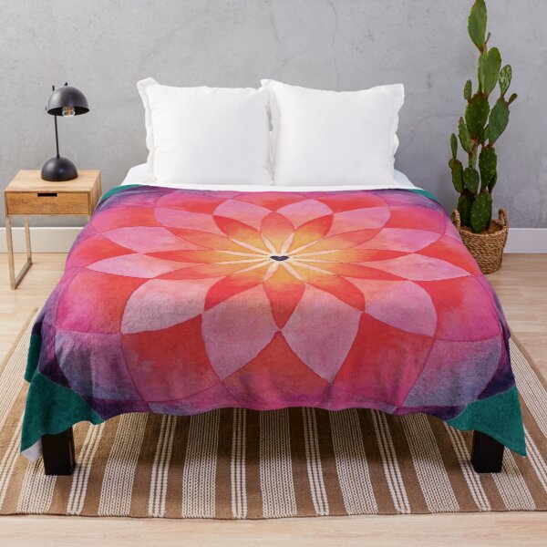 Item preview, Watercolor Sacred Geometry Flower Mandala designed and sold by maruwatercolor.