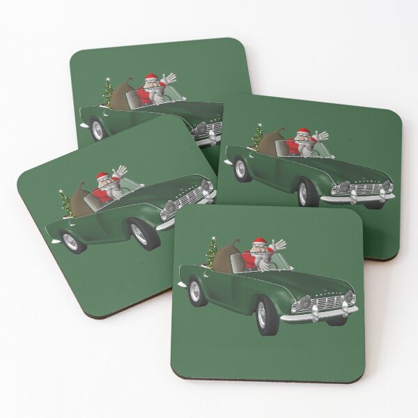 Item preview, Santa Loves His Triumph TR4 designed and sold by Mythos57.