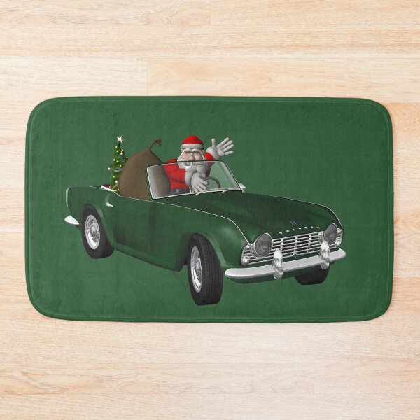 Item preview, Santa Loves His Triumph TR4 designed and sold by Mythos57.
