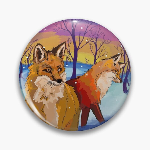 Item preview, Snowy Foxes designed and sold by Camo Crow.