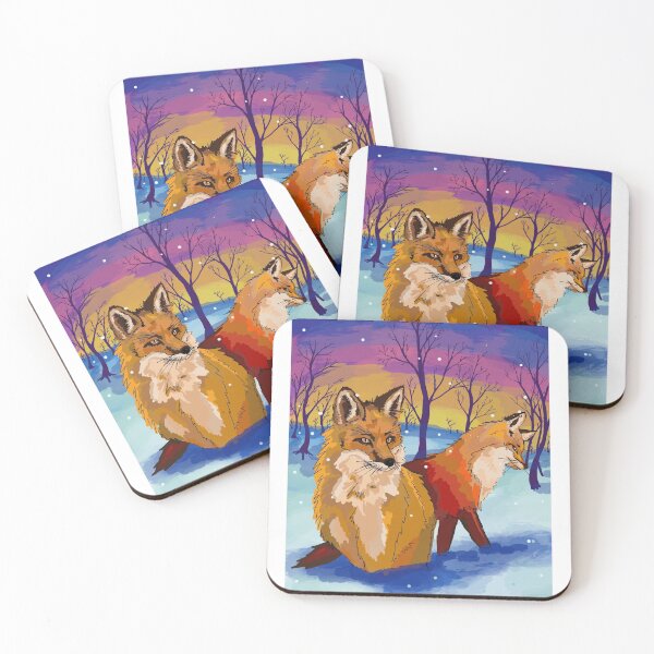 Item preview, Snowy Foxes designed and sold by Camo Crow.