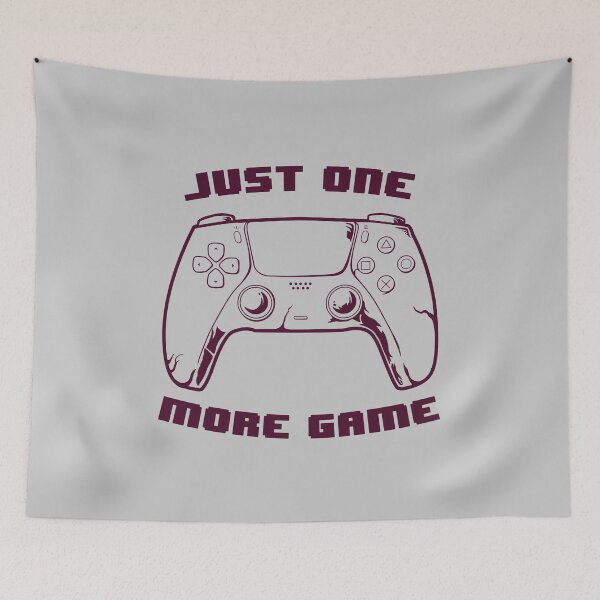 Item preview, JUST ONE MORE GAME lineart version controller cute gaming geek designed and sold by leepianti.