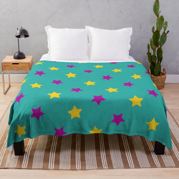 Item preview, Colourful and Happy Stars Pattern - Teal, Fuchsia, Yellow designed and sold by annedesignco.