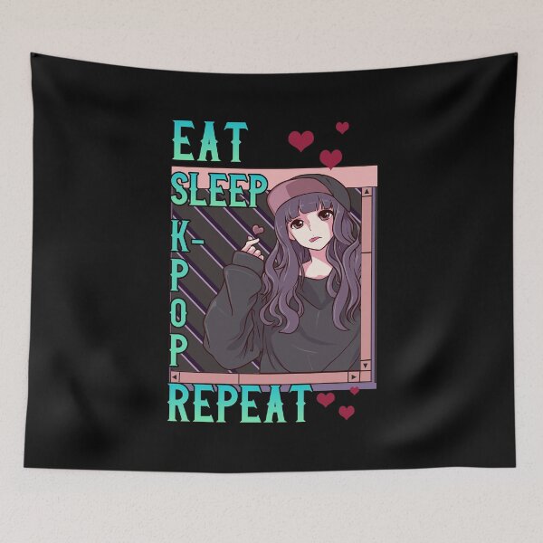 Artikelvorschau, Cute Eat Sleep K-Pop Wiederholen Sie koreanische Musik Kpop Girl entworfen und verkauft von perfectpresents.
