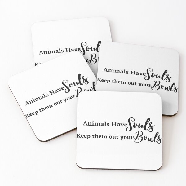 Item preview, Vegan Animals have souls quote - Veganuary designed and sold by Pandoras-Boxx.