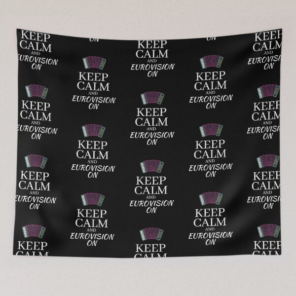 Item preview, Keep Calm and Eurovision On - Accordion - White - Version 2 - Original by Boo-da-chay designed and sold by Boo-da-chay.