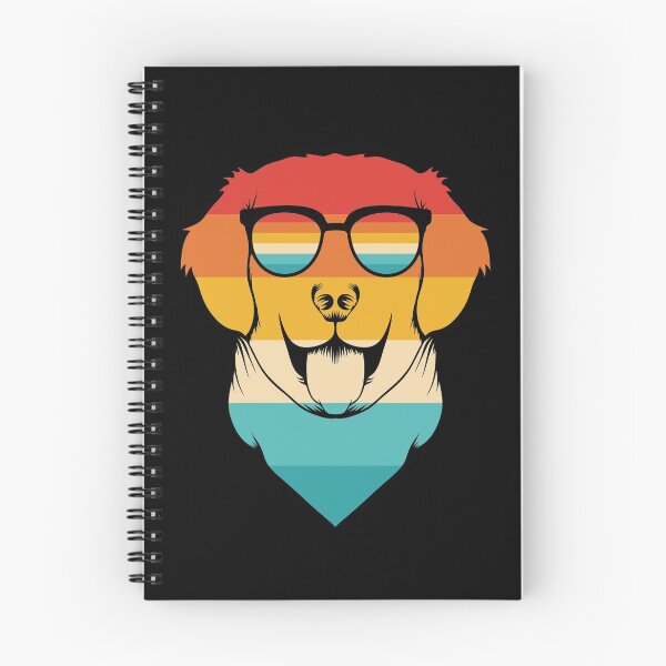 Item preview, Retro Labrador, colourful lab, dog wearing glasses designed and sold by Meaningfully.